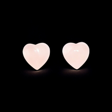 Boucles d'oreilles en quartz rose ~ Bijoux délicats et minimalistes en pierres précieuses