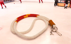 Calgary Flames Key Holder ~ Hockey Collectibles Beaded Lanyard