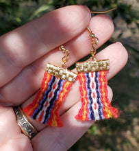 Pendientes Metis Sash ~ L'Assomption Sash hecho de lana de alpaca con el pequeño símbolo de Metis Infinity