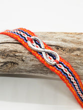 Brazalete Faja Metis ~ 100% Lana de Alpaca con Símbolo de Infinito en Plata