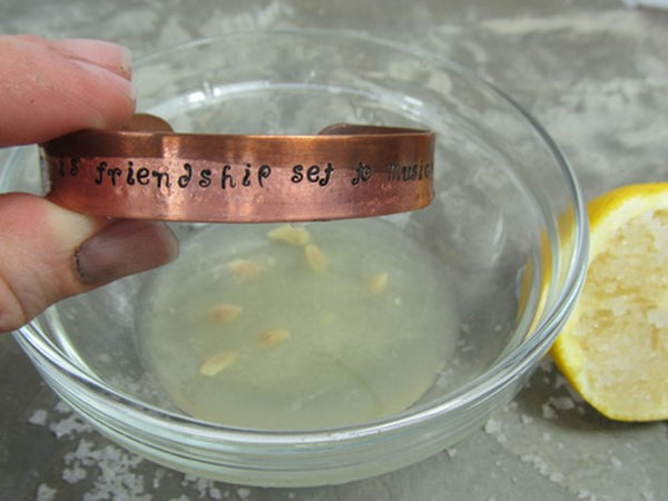 How to Clean Copper Jewelry with Lemon Juice!