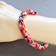 Colorful Adjustable Seed Bead Bracelet - Summer Festival Jewelry, Confetti Sprinkles Design