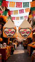 Pastel Goth Sugar Skull Earrings for Halloween Vibes