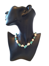 Southwestern Charmed: Handcrafted Turquoise & Pearl Choker