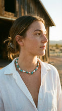 Southwestern Charmed: Handcrafted Turquoise & Pearl Choker