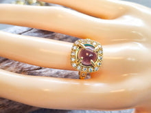 Chic Amethyst Ring: Adjustable & Gold-Plated Treasure