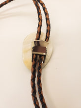 Handcrafted Abalone Shell Bolo Tie: Unique Western Cowboy Lariat Necklace for Men, Rodeo Statement Jewelry