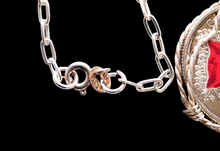 Canadian Flag Commemorative Coin Sterling Silver Pendant Necklace - Wire Wrapped Patriotic Jewelry