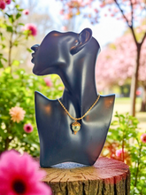 Embrace Nature: Gold & Green Jade Acorn Necklace