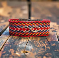 Handcrafted Men's Infinity Cuff: Leather Meets Style