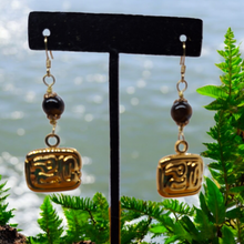 Handcrafted Haida-Inspired Eagle Pendant & Earring Set with Tiger's Eye - Native Tribal Totem Jewelry