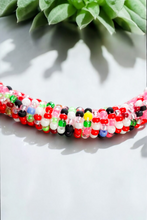 Colorful Adjustable Seed Bead Bracelet - Summer Festival Jewelry, Confetti Sprinkles Design