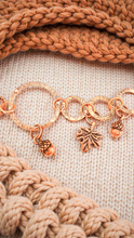 Charming Copper: Autumn Leaf Bracelet with Toggle Clasp