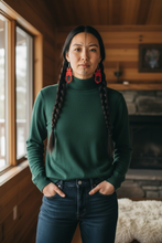 MMIWG Beaded Earrings ~ Handmade Red Dress Fringe in First Nations, Metis and Inuit Style