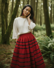 MMIWG Beaded Earrings ~ Handmade Red Dress Fringe in First Nations, Metis and Inuit Style