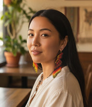 Nature-Inspired: Stunning Monarch Beaded Earrings