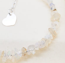 Ensemble cadeau boucles d'oreilles et bracelet en opale ~ véritables éclats d'opale brute brute et argent sterling