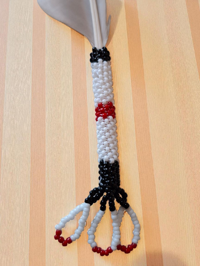 Indigenous Smudge Set: Sage & Unique Beaded Fan