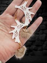 3D Printed Earrings ~ Moose Antler Indigenous Earrings