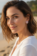 Boucles d'oreilles en quartz rose ~ Bijoux délicats et minimalistes en pierres précieuses