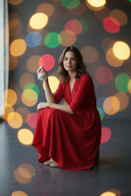 Handmade Beaded Glass Christmas Ornament - 3" Delight