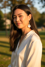 Unique Handmade Southwestern Earrings: Faux Antler & Turquoise