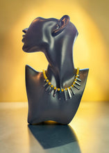 Gemstone Glow: Yellow Jade & Hematite Statement Necklace