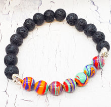 LGBTQ2S Rainbow Pride Bracelet ~ Handmade Diffuser Bracelet