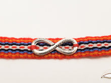 Metis Sash Bracelet ~ 100% Alpaca Wool with Silver Infinity Symbol