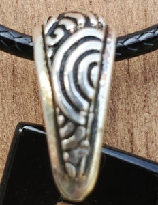 Unisex Arrowhead Necklace ~ 14k Gold Filled Arrowhead Charm & Black Obsidian Pendant