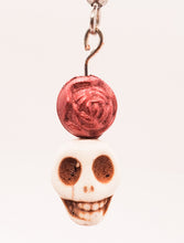 Skull Earrings ~ Gothic Jewelry, Halloween Earrings ~ Spooky Carved Skull Handmade Earrings ~ Clip on, Stud, Drop Styles Available