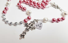 Wedding Rosary for Mother of the Bride or Groom ~ Pearl Rosary in YOUR Wedding Colors