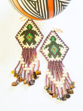 Native American Beaded Earrings ~ Seed Bead Turtle Earrings