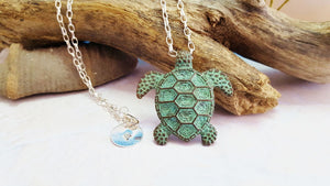 Collar de tortuga ~ Colgante de tortuga marina tótem sagrado ~ Joyería por una causa