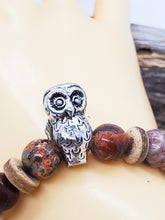Brown Owl Bracelet ~ Picture Jasper Stone Protection Bracelet