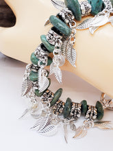 Bijoux faits à la main en turquoise ~ Bracelet à breloques en perles d'argent