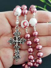 Dusty Rose Feminine Rosary ~ Breast Cancer Survivor Gift